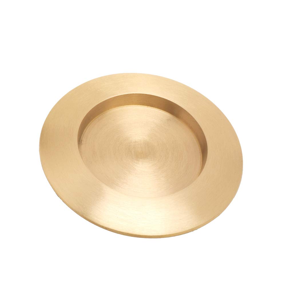 NKlaus candle plate Ø 6cm inside diameter aluminium gold candle plate round pillar candles communion christening candles lanterns wedding decoration dishwasher safe 2820