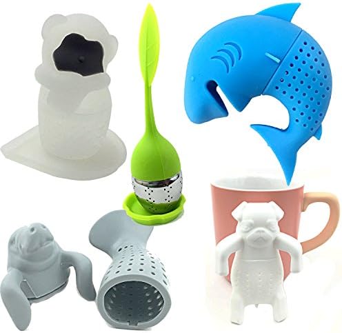 Zoo Infuser Animals by Hoot Tea - Tea Set For Fun Family Brewing Includes a