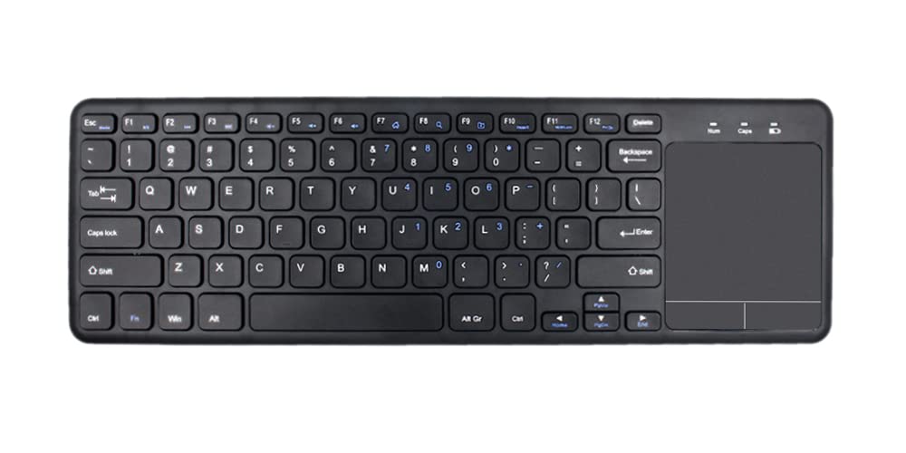 HDWR Wireless, Computer Keyboard with Touchpad, Wireless Operation up to 10 Meters, Gaming Keyboard, Computer, Laptop, Black, USB, typerCLAW-BC130