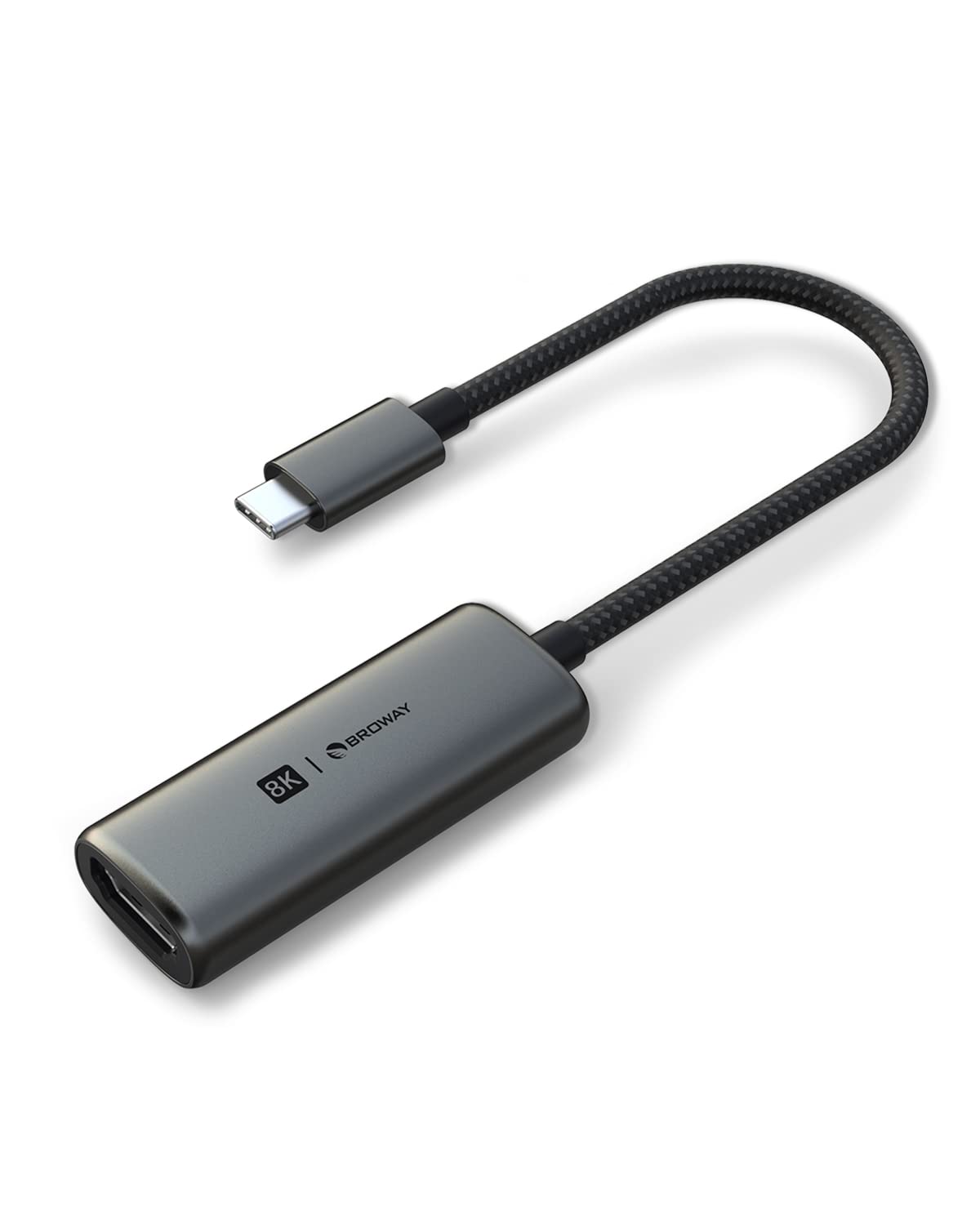 PULWTOP USB C to HDMI Adapter, 8K@30Hz/4K@120Hz USB Type-C to HDMI Adapter with iPhone 15Pro/15Pro Max,MacBook Pro/Air,Dell XPS 15/13,iPad Pro/Air,Samsung Galaxy S/NOTE,Surface Pro Grey