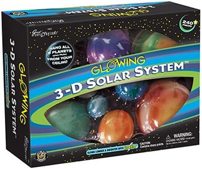 University Games 3-D Solar System Model Glow in the Dark