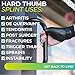 BraceAbility Hard Plastic Thumb Splint | Arthritis Treatment Brace to Immobilize & Stabilize CMC, Basal and MCP Joints for Trigger Thumb, Tendonitis Pain, Sprains (Medium - Right Hand)