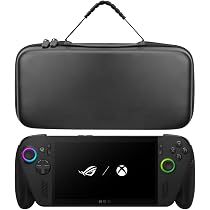 Funda Rígida De Transporte Para ROG Ally X Y ROG Ally - Carcasa Protectora De EVA Con Interior De Terciopelo, Color Negro