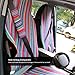 Copap, Universal for Purple Stripe Front Seat Baja Stripe Colorful Bucket Covers for Car, SUV & Truck (2 seat +2 seat Belt Covers)