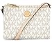 Michael Kors Signature Fulton EW Crossbody Bag PVC Vanilla