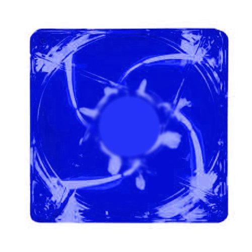 Kingwin 120mm CFBL-012LB Silent Fan, For Computer Cases, CPU Coolers, Long Life Bearing, Quiet Efficient Cooling, and Provide Excellent Ventilation for PC Cases-[Blue LED]