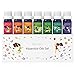 Homasy Essential Oils, 100% Pure & Natural Seven+ Top 7 Therapeutic-Grade Aromatherapy Oil Gift Set - Peppermint, Lavender, Geranium, Sweet Orange, Eucalyptus, Tea Tree, and Lemongrass (7 x 10ml)