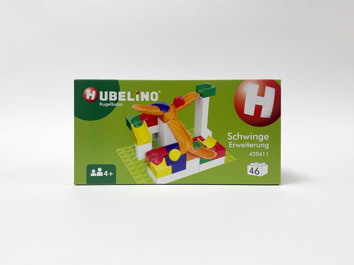 Hubelino Cradle Chute Action Set - The Original - 44 Piece Marble Run Set - Made in Germany