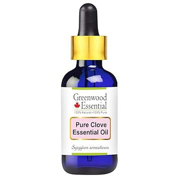 Greenwood Essential Pure Clove Essential Oil, Syzygium Aromaticum, 15 ml