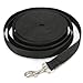 15FT/4.5M Long Leash Dog Obedience Recall Training Agility Lead for Training Play Camping or Backyard (Black)