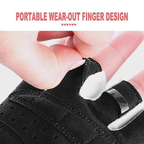 lurdausXD Children Riding Gloves Wheel Sliding Children's Gloves Half Finger Summer SBR Shock Absorber Gloves Palm Rest Bicycle Balance Bicycle Equipment 1 Double - Thumbnail 5