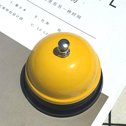 Big Call Bell, 2.95 Inch Diameter, Chrome Finish, All-Metal Construction, Desk Bell Service Bell for Hotels, Schools, Restaurants, Reception Areas, Hospitals, Warehouses by Molyveva (I) - Thumbnail 2