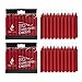 Mega Candles 40 pcs Unscented Red Exquisite Mini Taper Spell Candles, 4 Inch Tall x 1/2 Inch Diameter, Magic Chimes, Enchantment, Casting Rituals, Witchcraft, Wiccan, Altar, Metaphysical