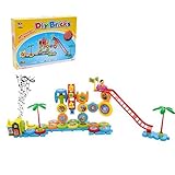 64pcs Electric Learning Gears, Gears Imagination Resources Deluxe Building Set for Boy/Girl Birthday Christmas-Gift