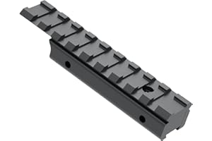 FSI 3/8" 11mm to 7/8" 20mm Dovetail to Picatinny Rail Adapter, Low Profile 11mm to 20mm Picatinny Riser Mount