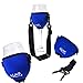 Beautyflier Pack of 3 Wine Glass Insulator/Drink Holder/Neoprene Sleeve with Adjustable Neck Strap For Conference Cocktail Reception(Blue)