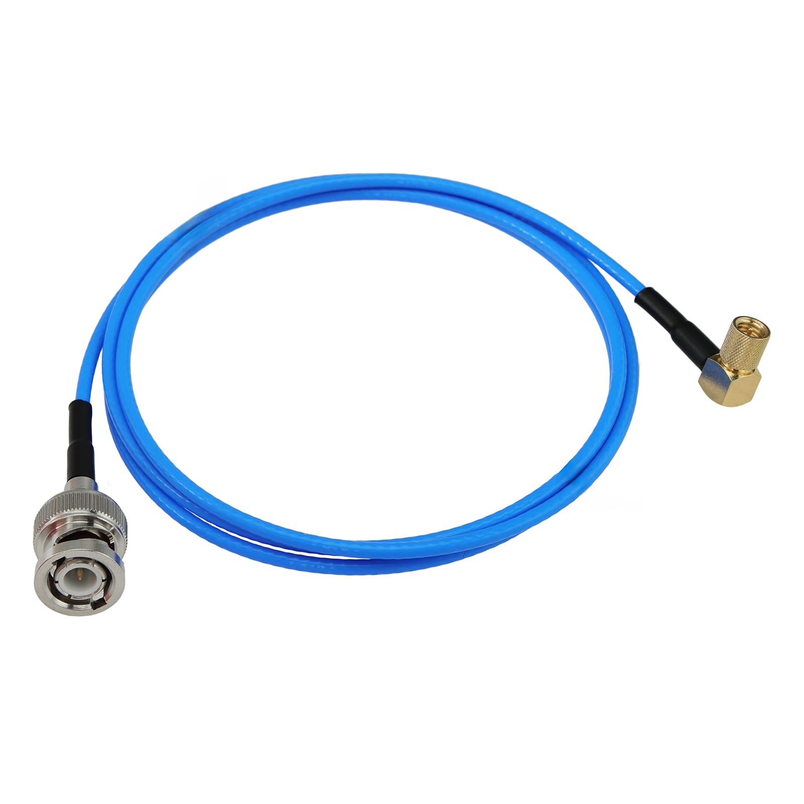 HangTon Male BNC to Microdot 10-32 50 Ohm RF Coaxial Cable for Accelerometer Transducer Acoustic Vibration Test (60cm, Angled)