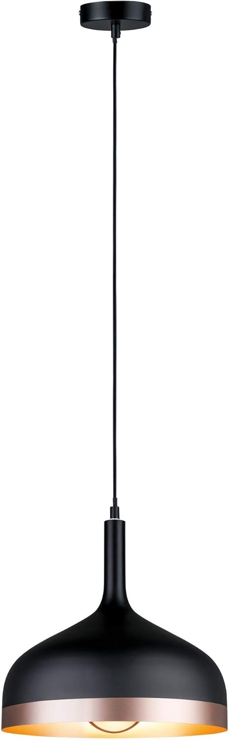 Paulmann 79629 Neordic Embla Pendant luminaire max. 1x20W Pendant lamp for E27 Lamps Ceiling lamp Black/Copper matt 230V Metal Without lamp - Image 4