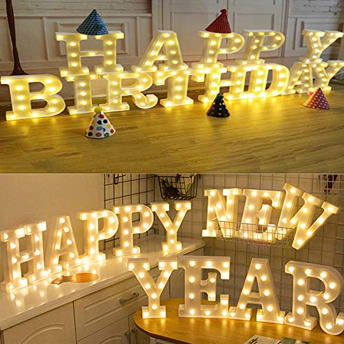 image for LiyuanQ LED Marquee Number Lights Sign Light Up Marquee Letter Lights 