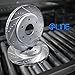 [COMPLETE KIT] eLine Drilled Slotted Brake Rotors & Ceramic Brake Pads