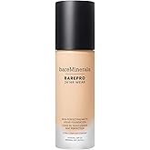 bareMinerals Barepro Performance Wear Liquid Foundation SPF 20, Breathable Makeup for Face, Full Coverage, 24HR Wear, Natural Matte Finish, Vegan