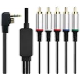 VECASDEN Audio Video HD AV Cable, HDTV Component Cable Compatible with PSP 2000 PSP 3000 PSP2000 PSP3000-4.9ft