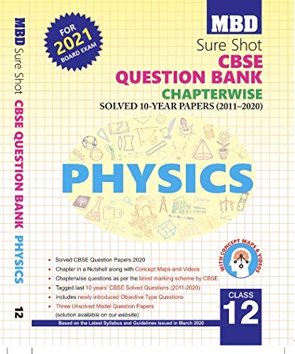 MBD Sure Shot CBSE Class 12 Physics Chapterwise Question Bank [Paperback] Sukhvinder Kaur [Paperback] Sukhvinder Kaur [Paperback] Sukhvinder Kaur