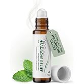 Nuvo Wellness Migraine & Headache Relief Roll-On • Pure Peppermint, Lavender & Eucalyptus Essential Oils • Aromatherapy Pain 