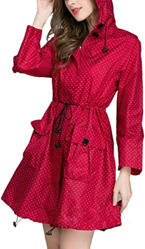 RAINATTY Rain Poncho Jacket Coat For Adults Hooded Waterproof With Zipper Outdoor