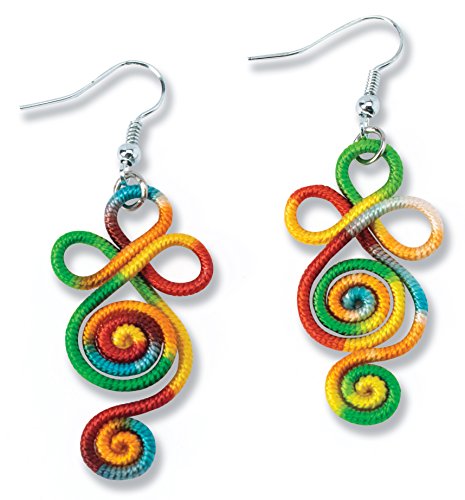 The Paragon Dangle Earrings - Rainbow Scrollwork Earring for Women