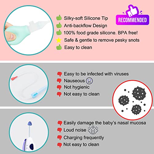 Nasal Aspirator for Baby, with Baby Nasal Tweezers (for Toddler and