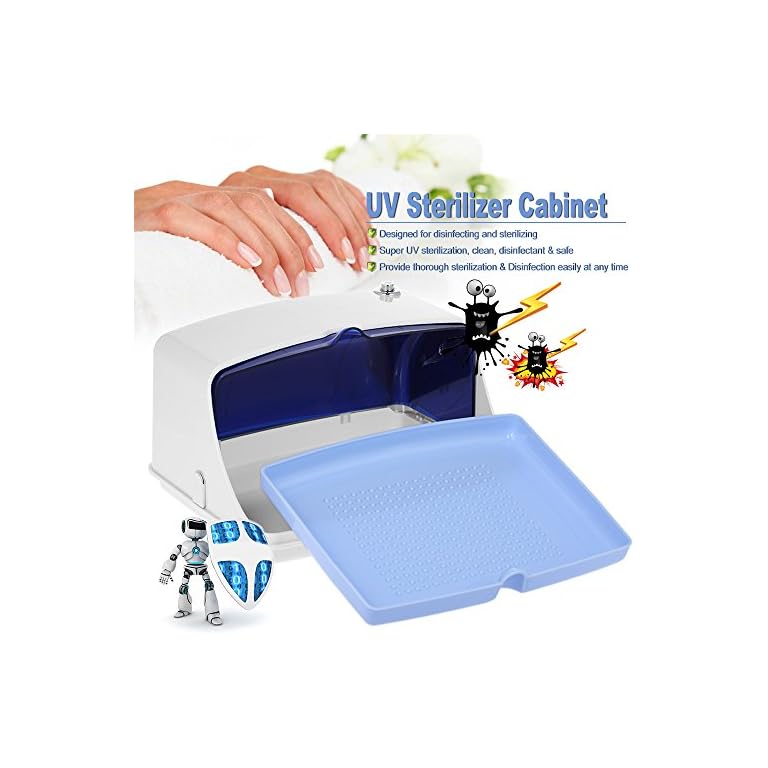 Anself - Gabinete de Esterilizador UV Herramientas de Manicura, Caja de