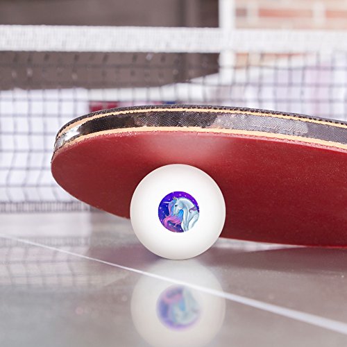 Majestic Unicorn Pink Purple Blue Novelty Table Tennis Ping Pong Ball 3 Pack