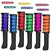 Coosa 6pcs Hair Chalk Disposable Instant Lasting Comb Dye Shimmer Temporary Hair Color Cream for Halloween Dressing Party Fans Cosplay DIY