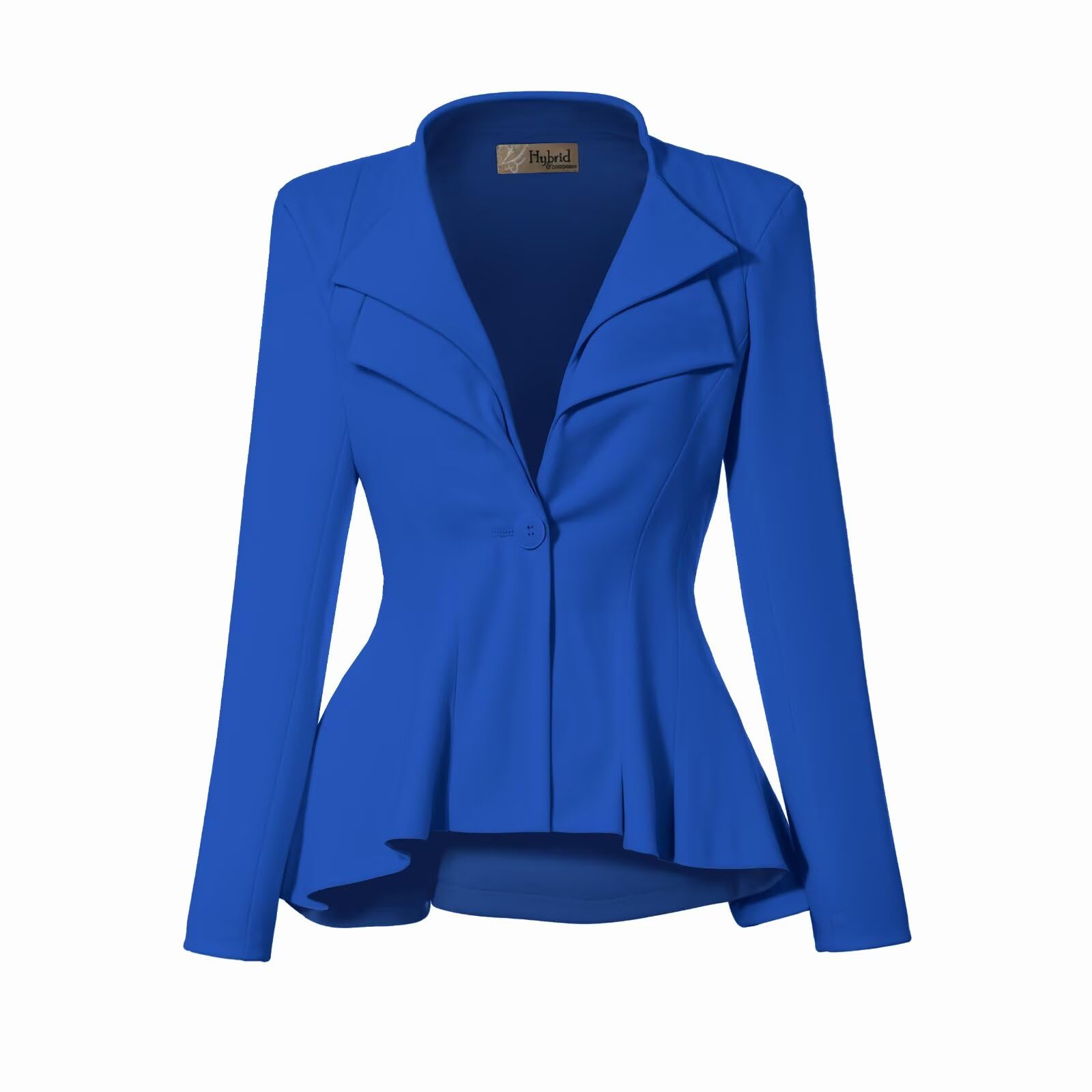 Photo 1 of & Company Women Double Notch Lapel Office Blazer JK43864 1073T Royal XLarge