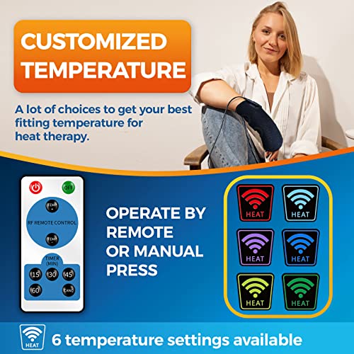 CHEROO Hand and Wrist Heated Wrap, Auto Shut Off Heating Pad Hand Support and Brace for Finger