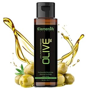 Elemensis Naturals Pure And Natural Cold Pressed Olive Oil For Hair And Skin, 100ml