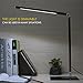 Deckey Folding LED Desk Lamp, Eye-caring Dimmable Office Table Light, 6W Touch Control Night Reading Lamps, Black