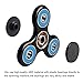 junlei Tri Fidget Hand Spinner, Ultra Fast Bearings, Finger Toy, Great Gift for ADD, ADHD, Anxiety, and Autism Adult Children(BlackBlue)