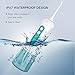[Upgrade Version] Cordless Water Flosser Waterproof Dental Oral Irrigator Rechargeable with 4 Jet Tips and Upgrade Water Tank for Teeth Cleaning,Travel and Family Use, Kids and Adults Compatible