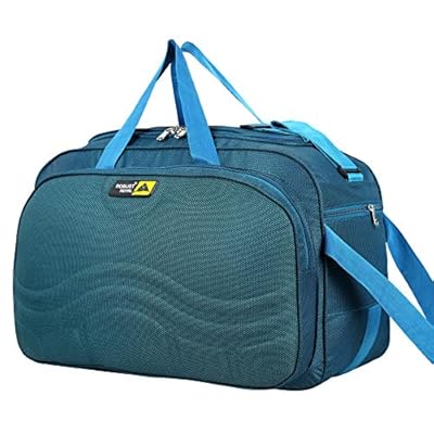 ROBUST ROYAL Fabric Travelling Luggage/2 Wheel Duffel Cabin Size Bag with Zippers and Runner