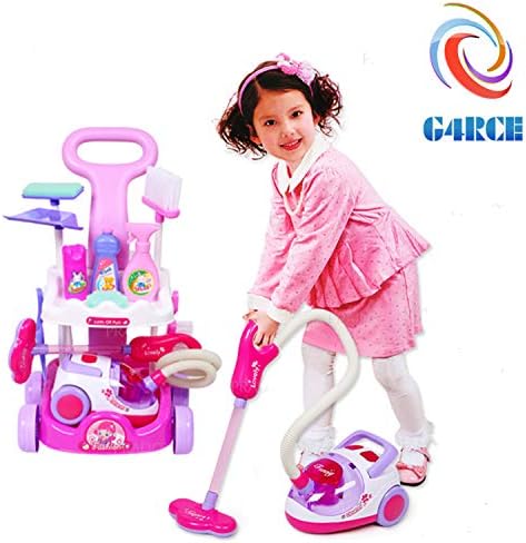 HYGRAD ® Kids Role Play Vacuum Cleaner Hoover With Real Suction With Full Accessories Best Gift Idea Toy For Birthday Xmas