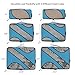 BAGAIL 6 Set Packing Cubes,3 Various Sizes Travel Luggage Packing Organizers(Dark Blue)
