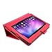 Infiland Folio Case for Alldaymall A88X 7'' Tablet, PU Leather Slim Stand Case Cover for Alldaymall A88X / Alldaymall A88S / Alldaymall A88 7-inch Quad Core Google Android 4.4 KitKat Tablet, Red