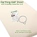 Earthing Half Sheet with Grounding Connection Cord - Silver Antimicrobial Conductive Mat for Better Sleep, Natural Wellness and Healthy Earth Energy, Large 98x35.5 Inches fits Full, Queen and King