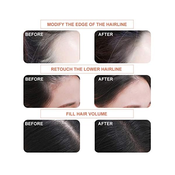 Hairline-Powder-Hair-Shadow-Hair-Root-Concealer-Instantly-Covers-and-Conceals-Receding-Hairlines-Professional-Hair-Root-Concealer-For-Makeup-for-Men-and-Women-Waterproof-Light-BrownDark-Brown Hairline Powder, Hair Shadow, Hair Root Concealer, Instantly Covers and Conceals Receding Hairlines, Professional Hair…