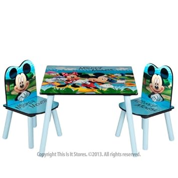 Disney Kids Bedroom Furniture Set With Table And Chair Set Multicoloured