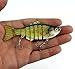 Apusale Fishing Bass Lure Multi Jointed Lifelike Trout Swimbait Hard Crankbait Treble Hooks
