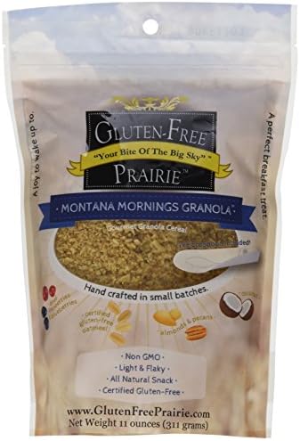 Gluten Free Prairie Montana Mornings Granola 11 Ounce (Pack of 6), Certified Gluten Free, All Natural, Whole Grain, Vegan, Low Glycemic, Non-GMO, High in Protein and Fiber
