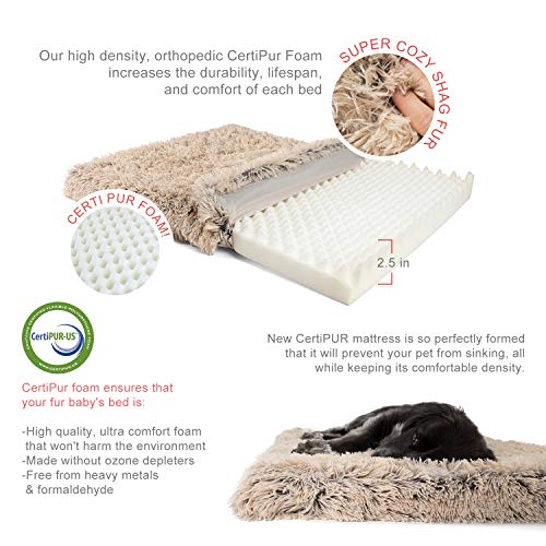 Best Friends by Sheri Orthopedic Floor Mat Dog Bed with Removable